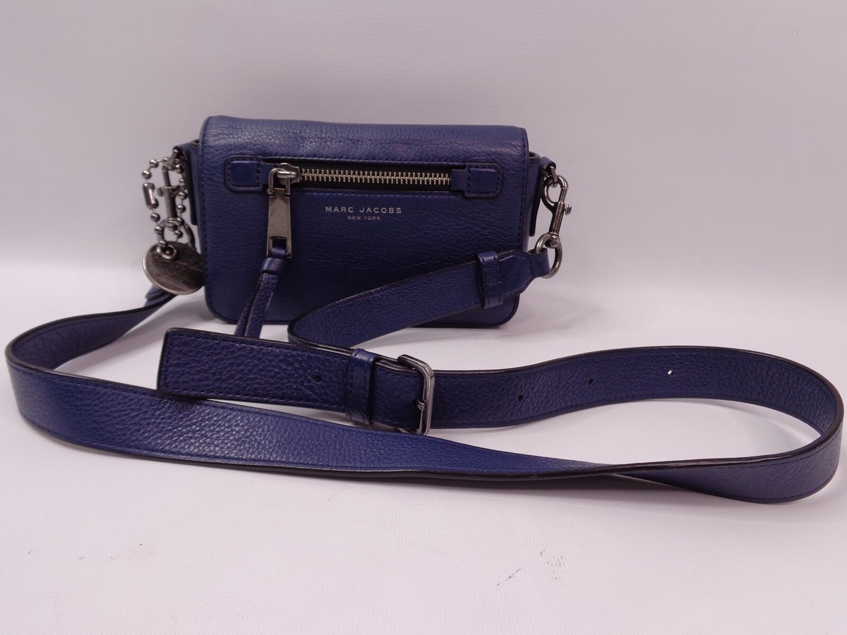 MARC JACOBS ショルダーバッグ ゴッサム レザー 2way ネイビー MARC JACOBS GOTHAM SMALL LEATHER CROSSBODY CLUTCH FLAP SHOULDER