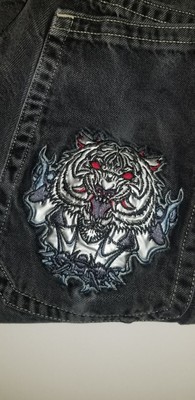 JNCO Jeans Boys Tribals Vintage 90s White Tiger RARE - Size 8 | eBay