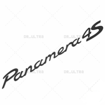 MATTE BLACK PORSCHE PANAMERA 4S REAR TAILGATE BOOT LID EMBLEM BADGE 97055923708