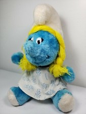 Vintage 1981 SMURFETTE Smurf Peyo Wallace Berrie Co. Stuffed Plush Toy 10"