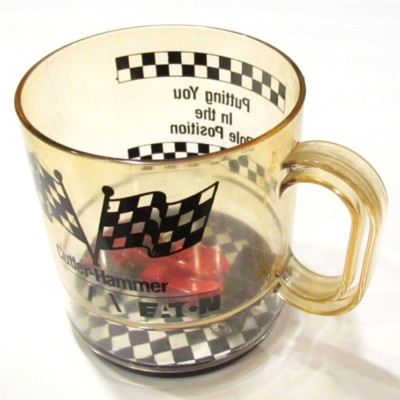 Collectible Eaton Cutler-Hammer Race Car Cup Putting You In The Pole Position