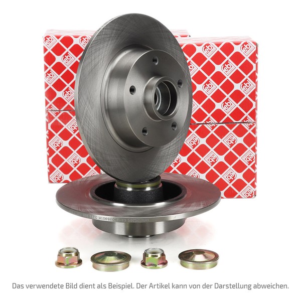 febi 43986 Bremsscheiben Ø 238Mm + Radlager Satz FüR Renault Clio 1 Hinten-image