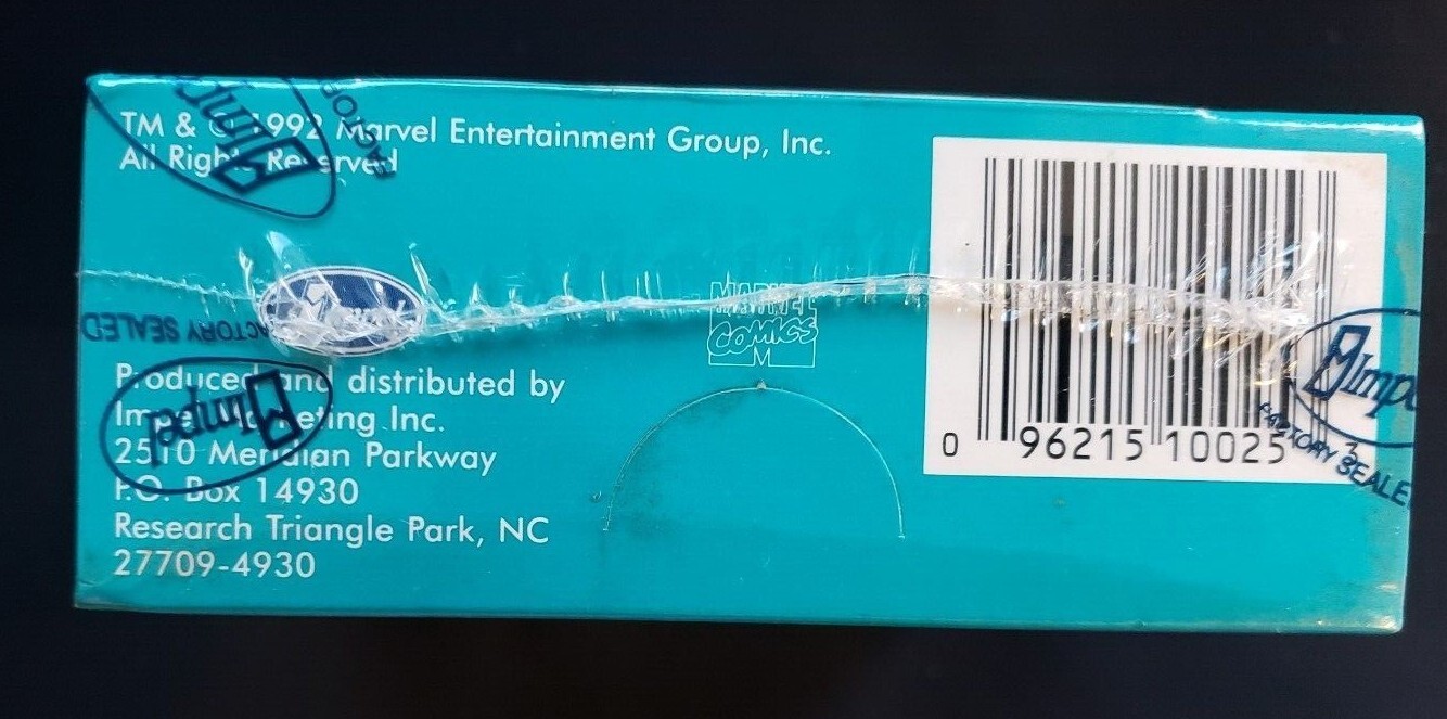 1992 IMPEL THE UNCANNY XMEN TRADING CARDS BOX ILLUSTRATED BY JIM LEE