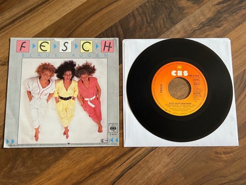 FESCH Blaue Augen 1984 GERMANY vinyl 7" NDW POP - Picture 2 of 2