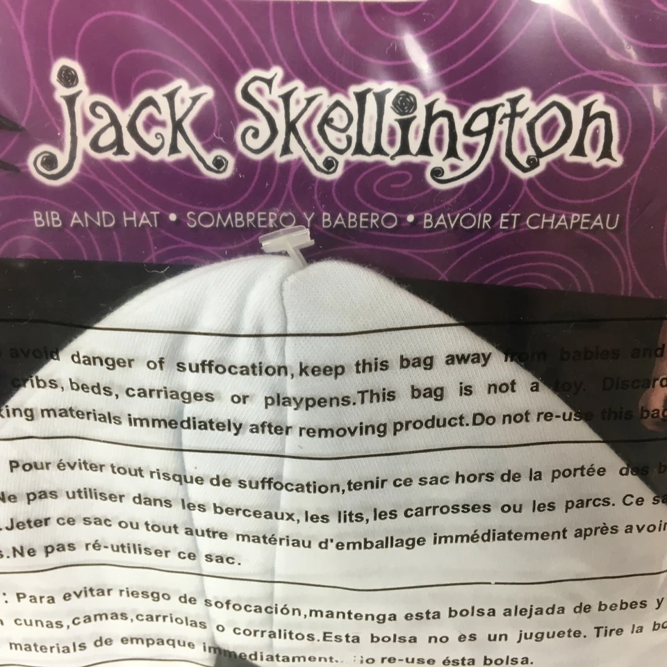 Disfraz Halloween Disney Pesadilla Antes de Navidad Jack Skellington 0-12 Meses Foto 4 de 4