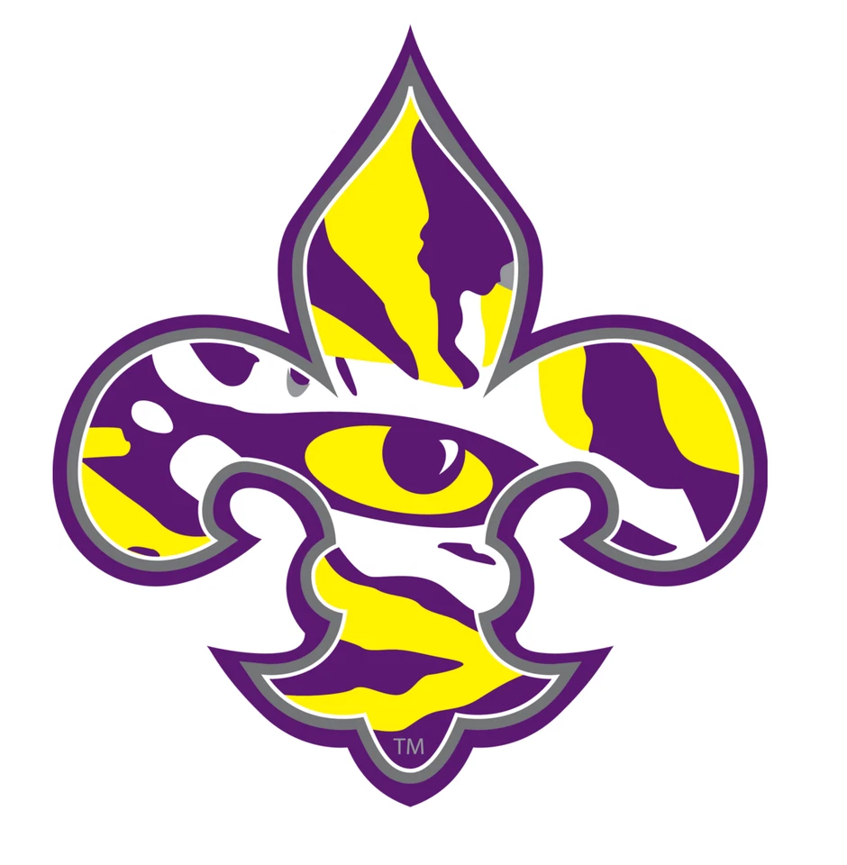 SSSCO LSU Tigers Weather Resistant Vinyl Die Cut Sticker Decal 10