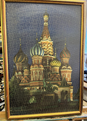 St. Basilius-Kathedrale in Moskau Gerahmtes Puzzle