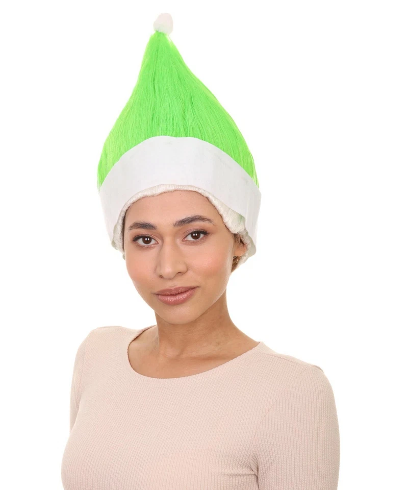 Ayudante de Papá Noel verde lima | Pelucas de Navidad | Gorra transpirable sin tapa HW-2679A Foto 2 de 4