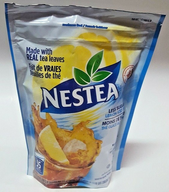 Nestea 25 Less Sugar Lemon Iced Tea Mix Bag 715g NEW Exp 2021 Canada