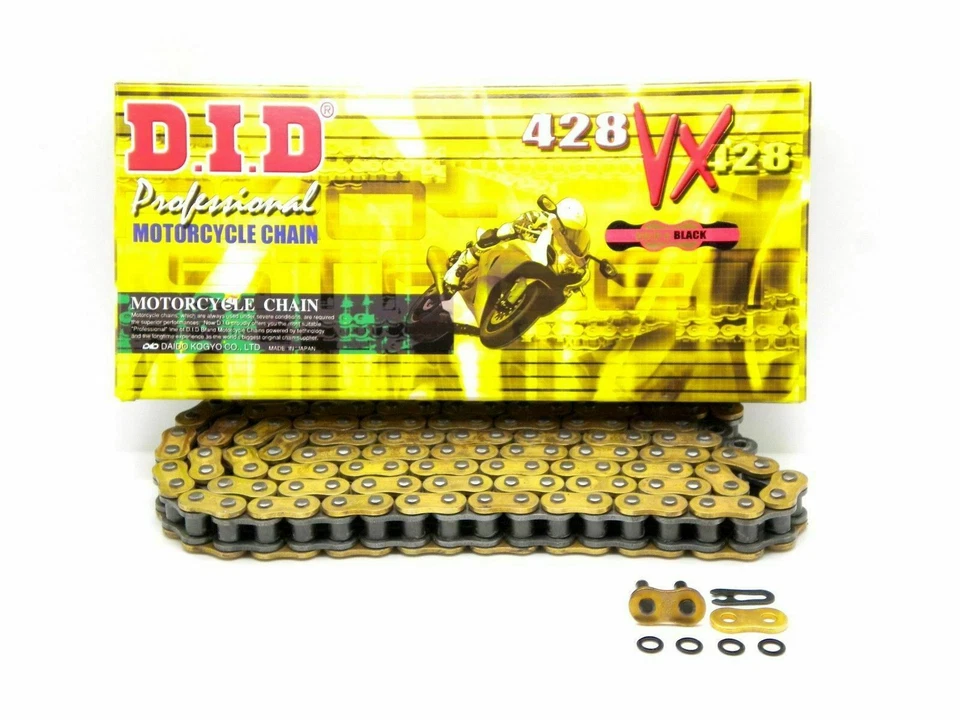 D.I.D DID 428 VX Pro Series Sealed X-ring Gold or Natural Motorcycle Drive Chain - Image 2 of 2