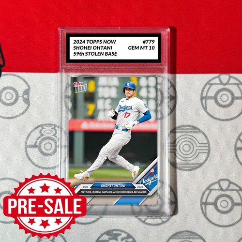 Graded 10 💥Shohei Ohtani SB Record 2024 MLB TOPPS NOW Card #779 LA