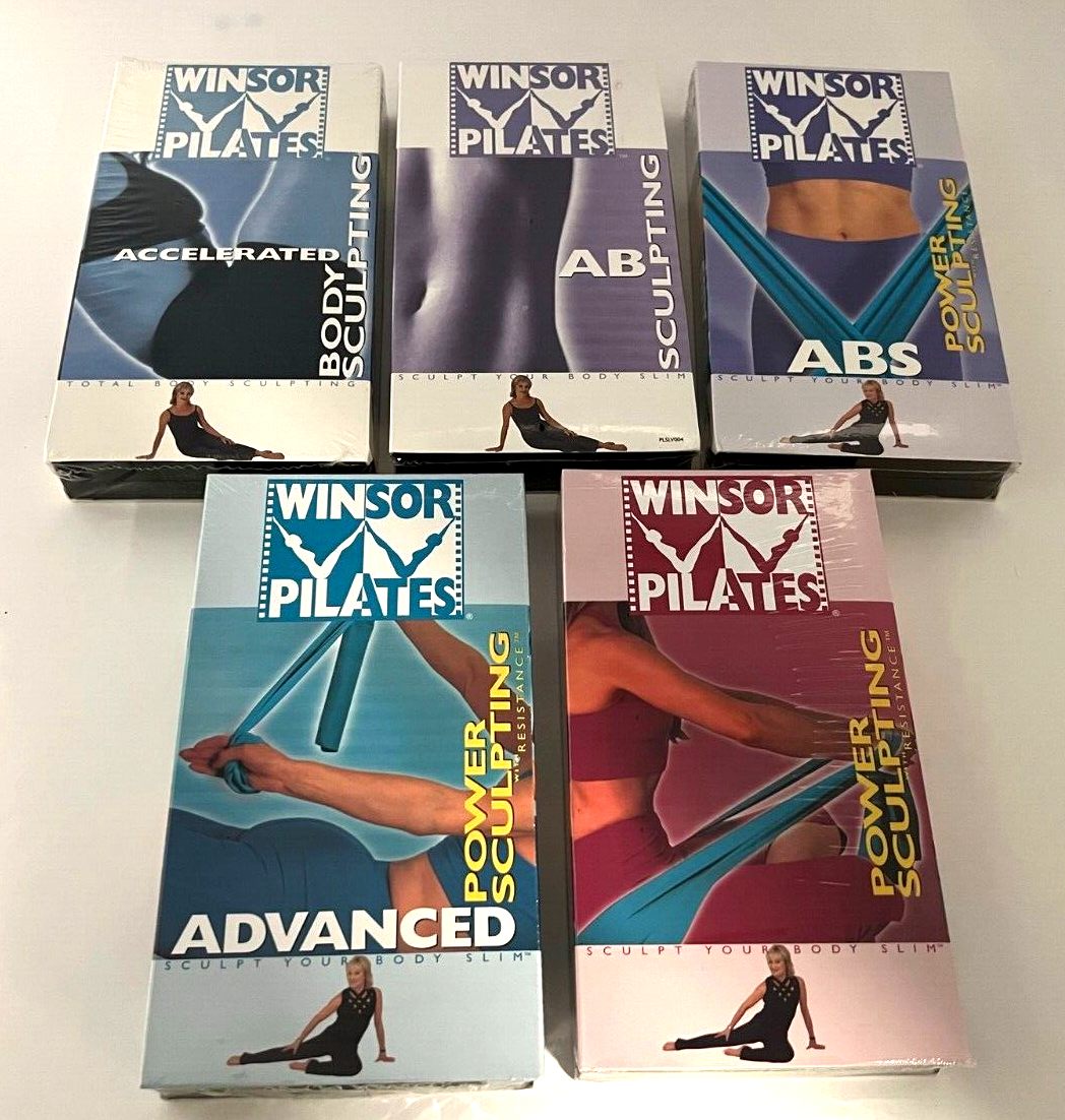 Winsor Pilates VHS Fitness Lot~SEALED~Abs,Body Sculpting,Power Sculpting