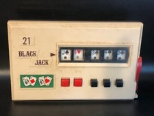 Vintage Black Jack Hand Held Electronic Game Made In Japan - WORKS