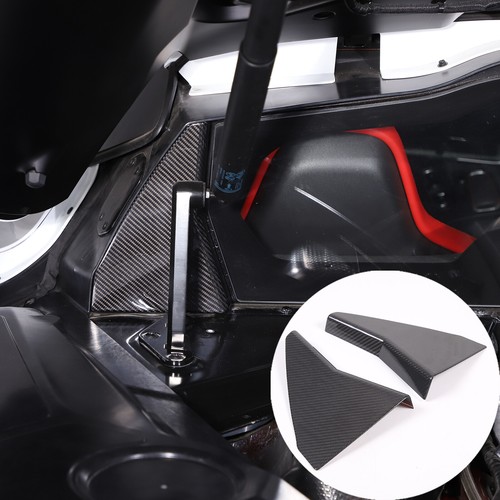 Real Carbon Fiber Engine Bay Glass Side Trim Cover For Corvette C8 Coupe 2020-25 - 第 1/9 張圖片