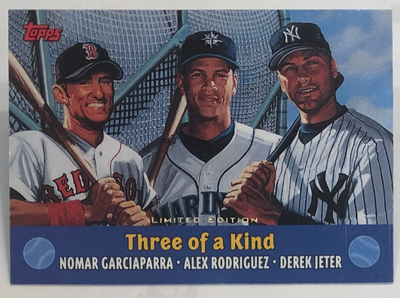 2000 Topps Limited - Combos - Jeter - Garciaparra - Alex Rodriguez - #5 - NrMt+