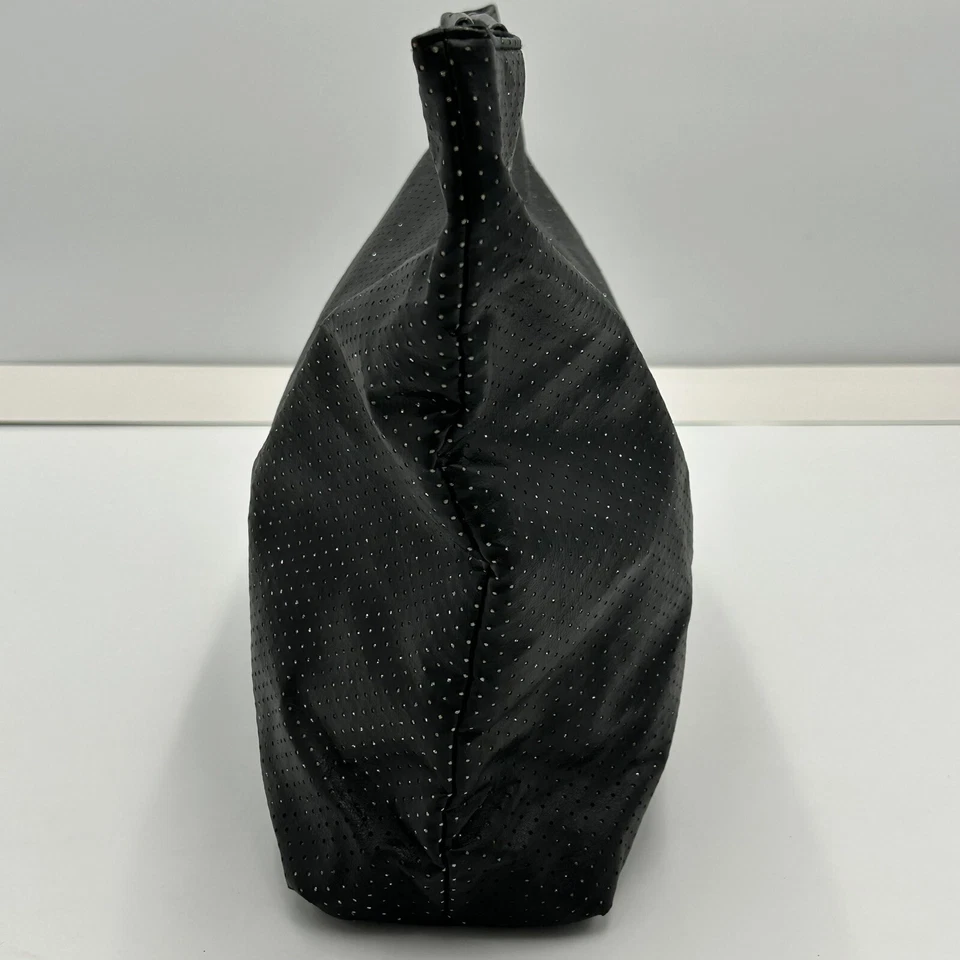 Victoria's Secret VS Clutch Purse Size L Black Silver Sparkly Snap Glam Formal - Image 3 of 4