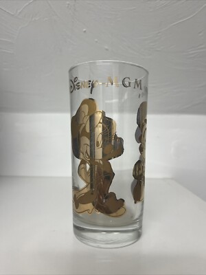 Vintage Disney-MGM Studios Gold Accented Logo Mickey Mouse Minnie Mouse 5 1/2''