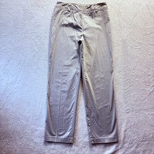 Vintage Talbots Pants Women Sz 10 Beige Chino Straight Leg Stretch Casual Career