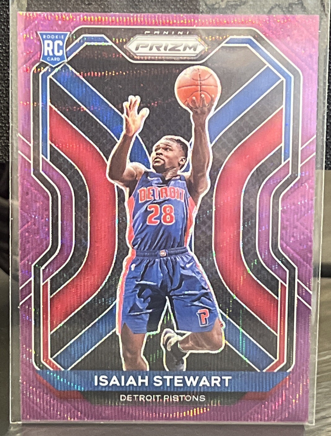 2020-21 Panini Prizm Isaiah Stewart Purple Wave Prizm RC #254