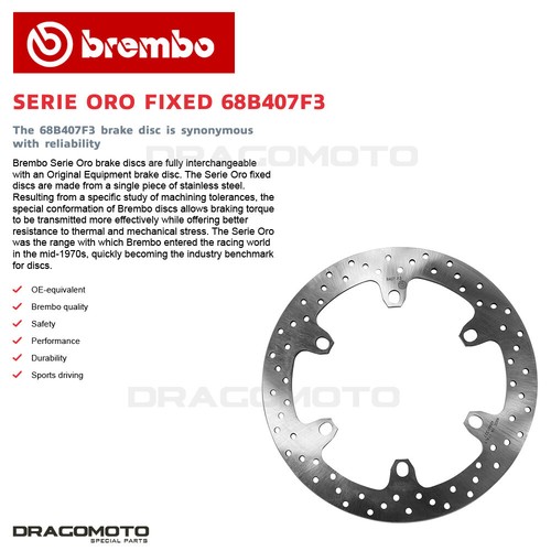 Ducati Multistrada S DS 1000 2003-2006 Front Brake Disc GOLD BRAKE - Picture 2 of 5