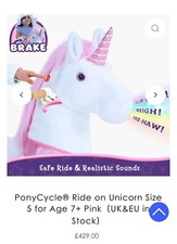 unicorn ride on toy