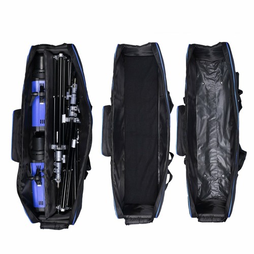 Meking Studio Flash Strobe Lighting Set Light Stand Softbox Carry Case Bag 105cm - Picture 9 of 12
