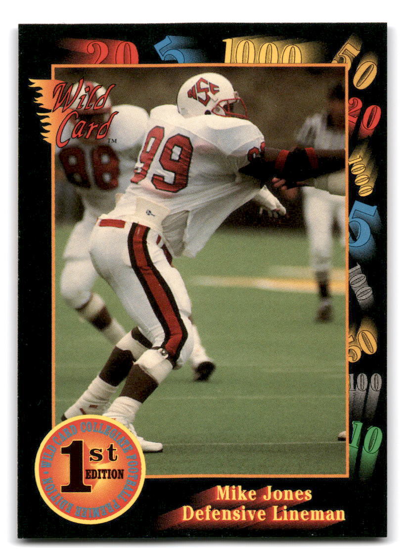 Mike Jones 1991 Wild Card Draft #83 NC State Wolfpack