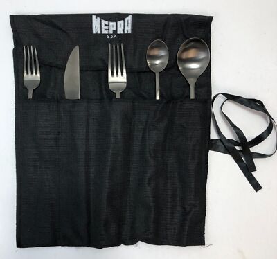 Mepra Due Oro Nero Ice 5-Pieces Flatware Set