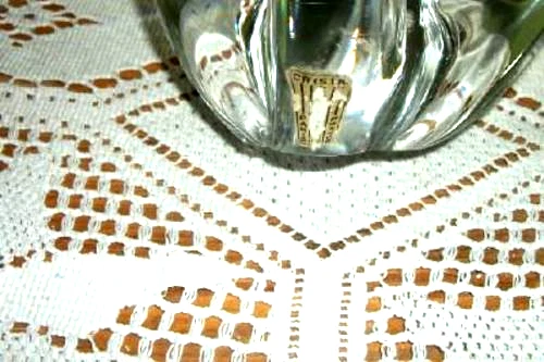 Lámpara tocador de forma libre de cristal de baccarat francés de la década de 1920 etiqueta Art Deco París Francia Foto 2 de 4