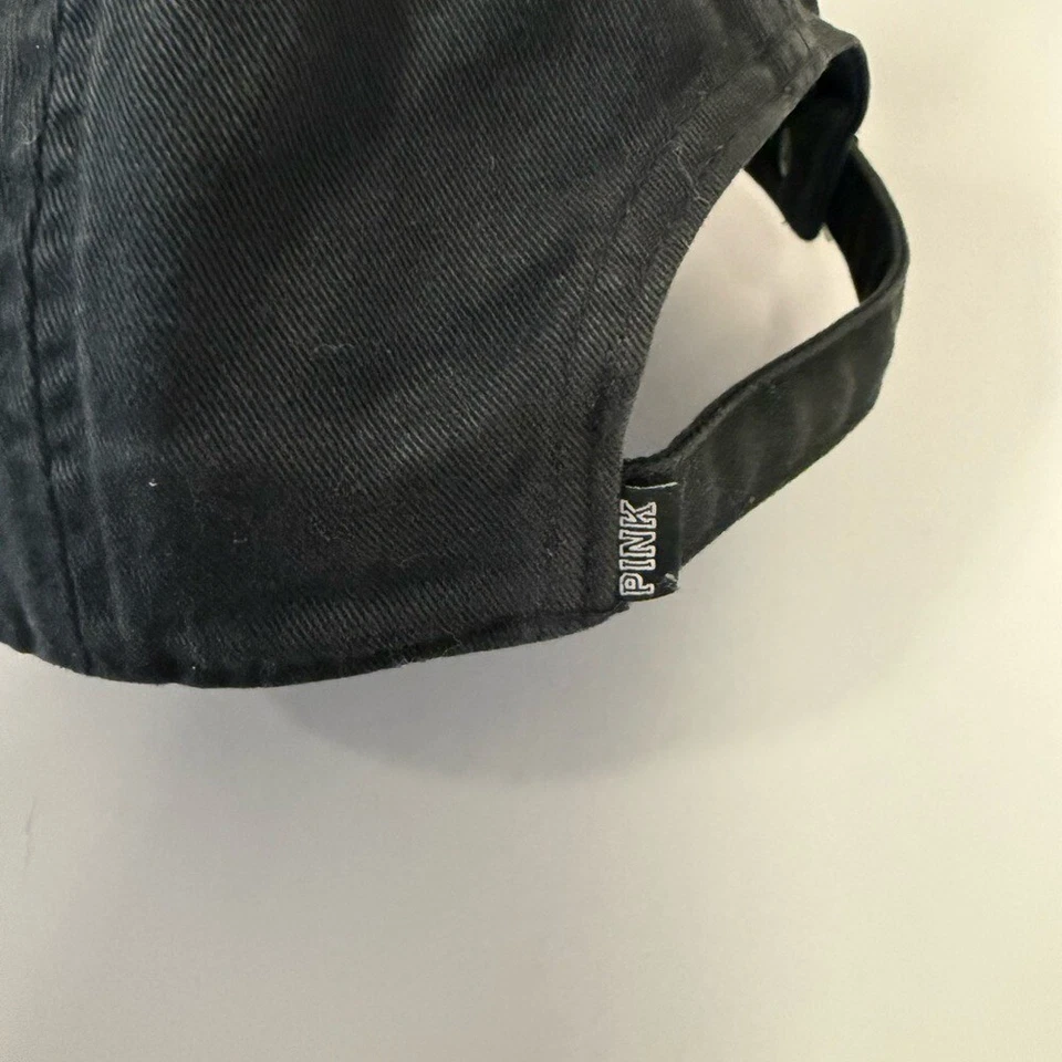 Gorra de béisbol Victoria's Secret rosa con logotipo bordado negra Foto 4 de 4