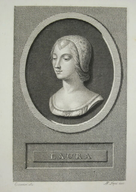 Laura Gravur C 1810 XIX Pietro Ermini (18.-19. Jahrhundert) Engel-Emile Lapi -