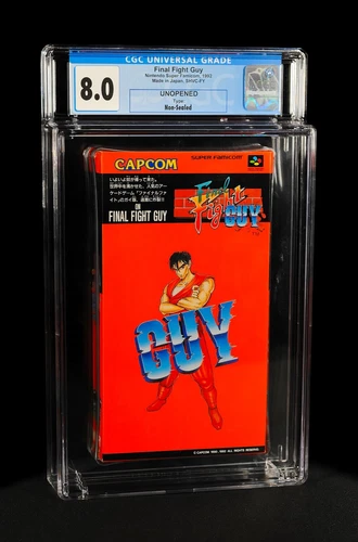 CGC 8.0 Unopened Final Fight Guy Japanese 1992 Graded CAPCOM Super Famicom JPN