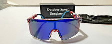 Polarized Baseball Sunglasses Adults and Youth UV400 Boys Girls RED WHITE BLUE