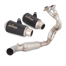 For Kawasaki Z650 Ninja 650 2023-2025 Header Link Pipe 51mm Muffler Exhaust Tips