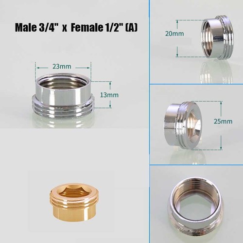 Faucet Metal Adaptor Aerator Connector Fitting Connector 20 22 24mm Male /Female - Picture 14 of 20