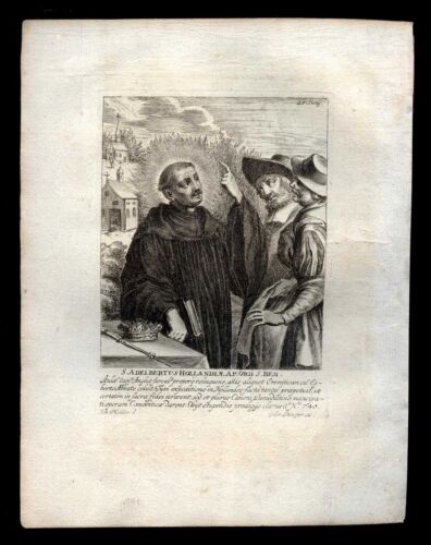 santino incisione 1600 S.ADALBERTO DI EGMOND - Bild 1 von 1