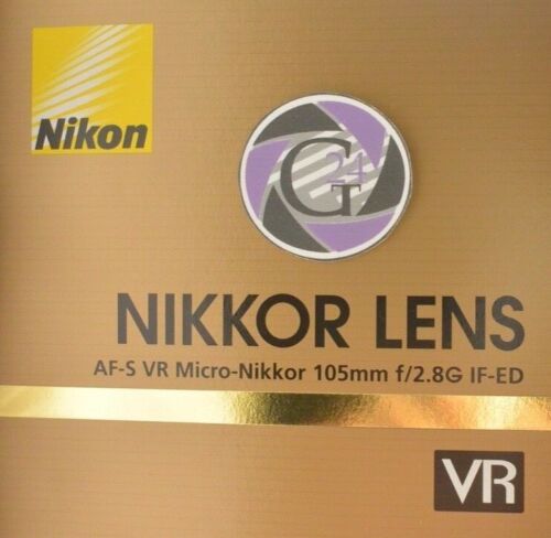 Nikon AF-S 105 mm 2.8 Micro VR IF ED - GT24 Offer - VAT/MwSt. ausweisbar! - Afbeelding 1 van 5