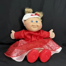 2012 Cabbage Patch Kids Special Edition, Blonde Doll With Holiday Red Dress