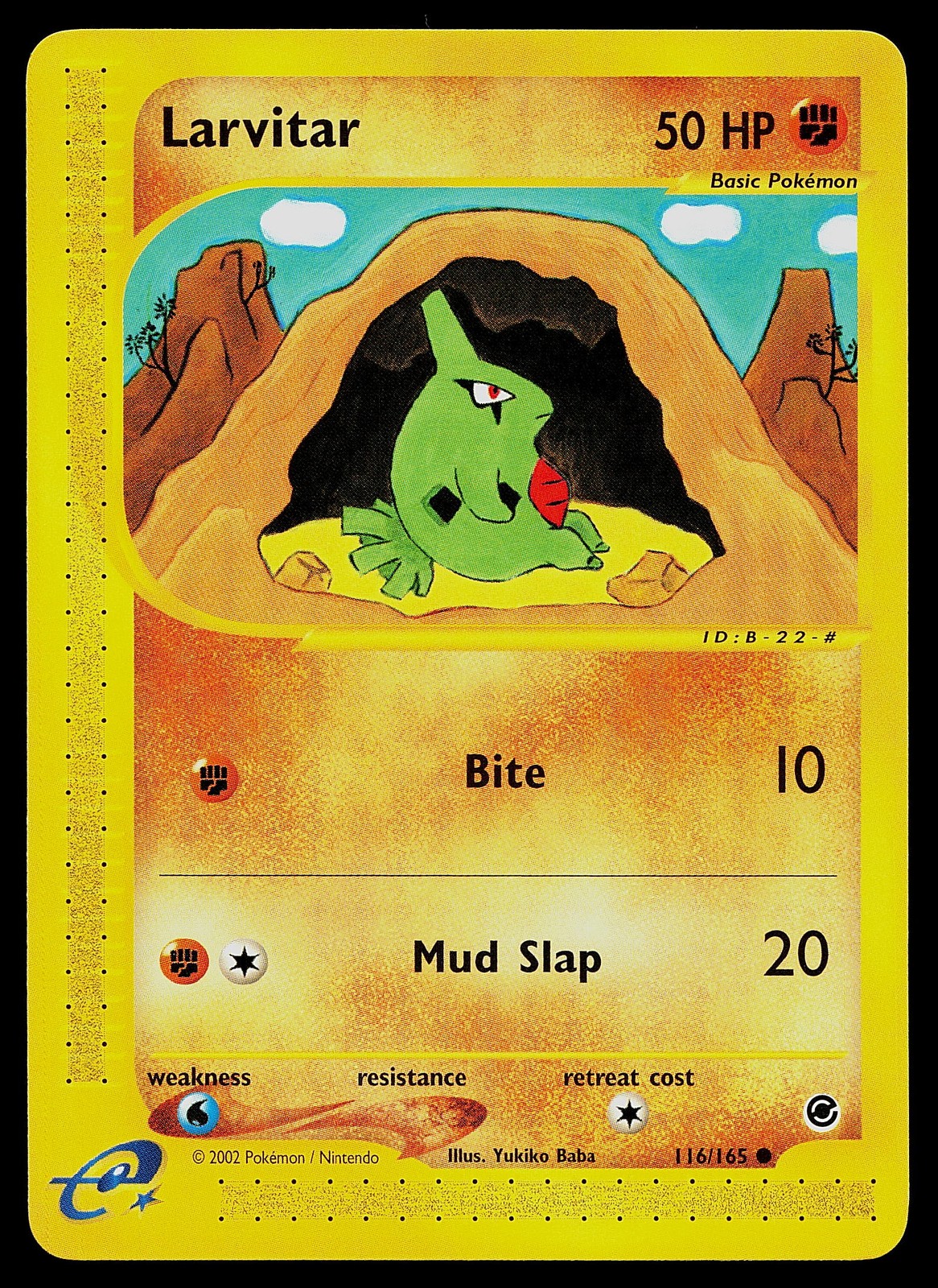 Pokemon Card - Larvitar Expedition 116/165 Common