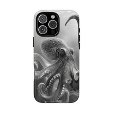 For iPhone / Galaxy / Pixel Octopus Wash Gray Tentacles Phone Case