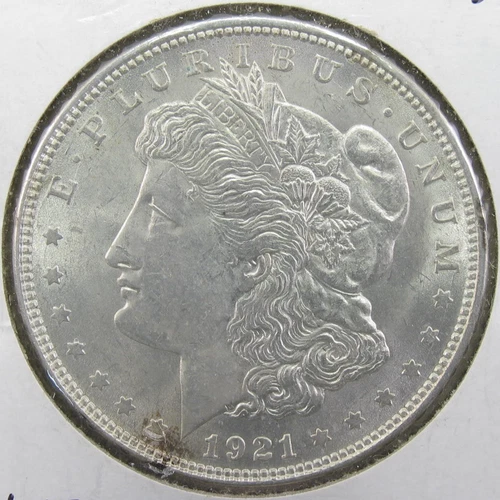 US Mint 1921 Morgan 90% Silver Dollar $1 Coin BU MS UNC. NICE!!!