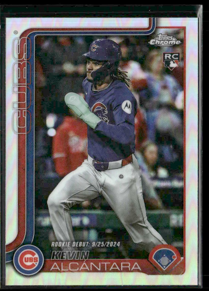 2025 Topps Chrome Update Refractor Kevin Alcantara RC Chicago Cubs #USC25