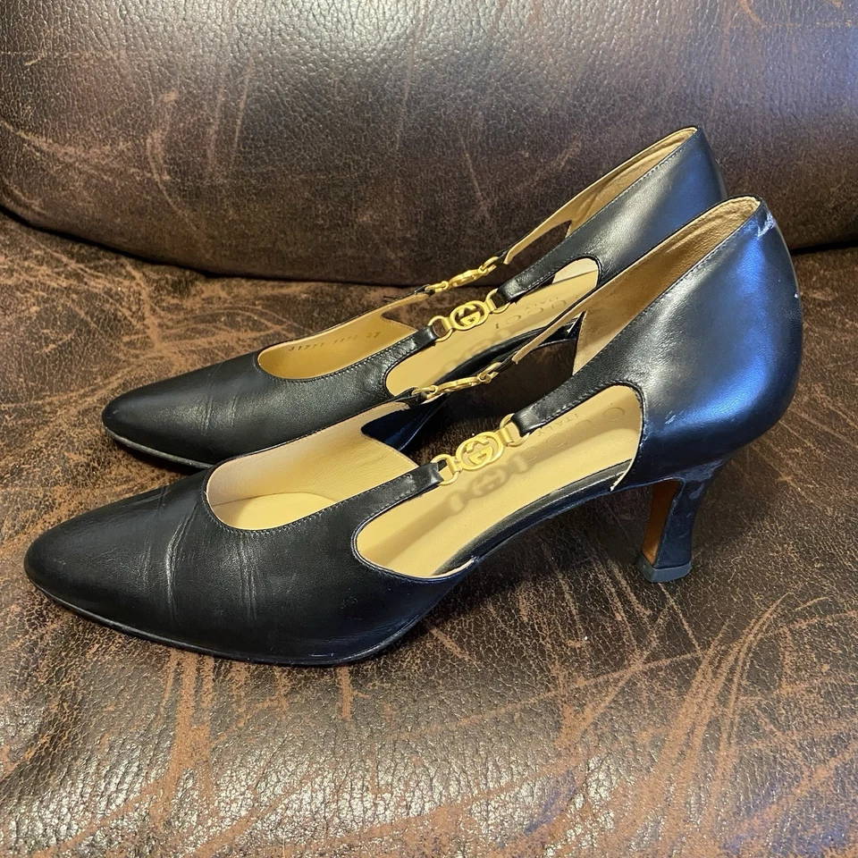Gucci Women's High Heels Leather Size 37 - Image 2 of 4