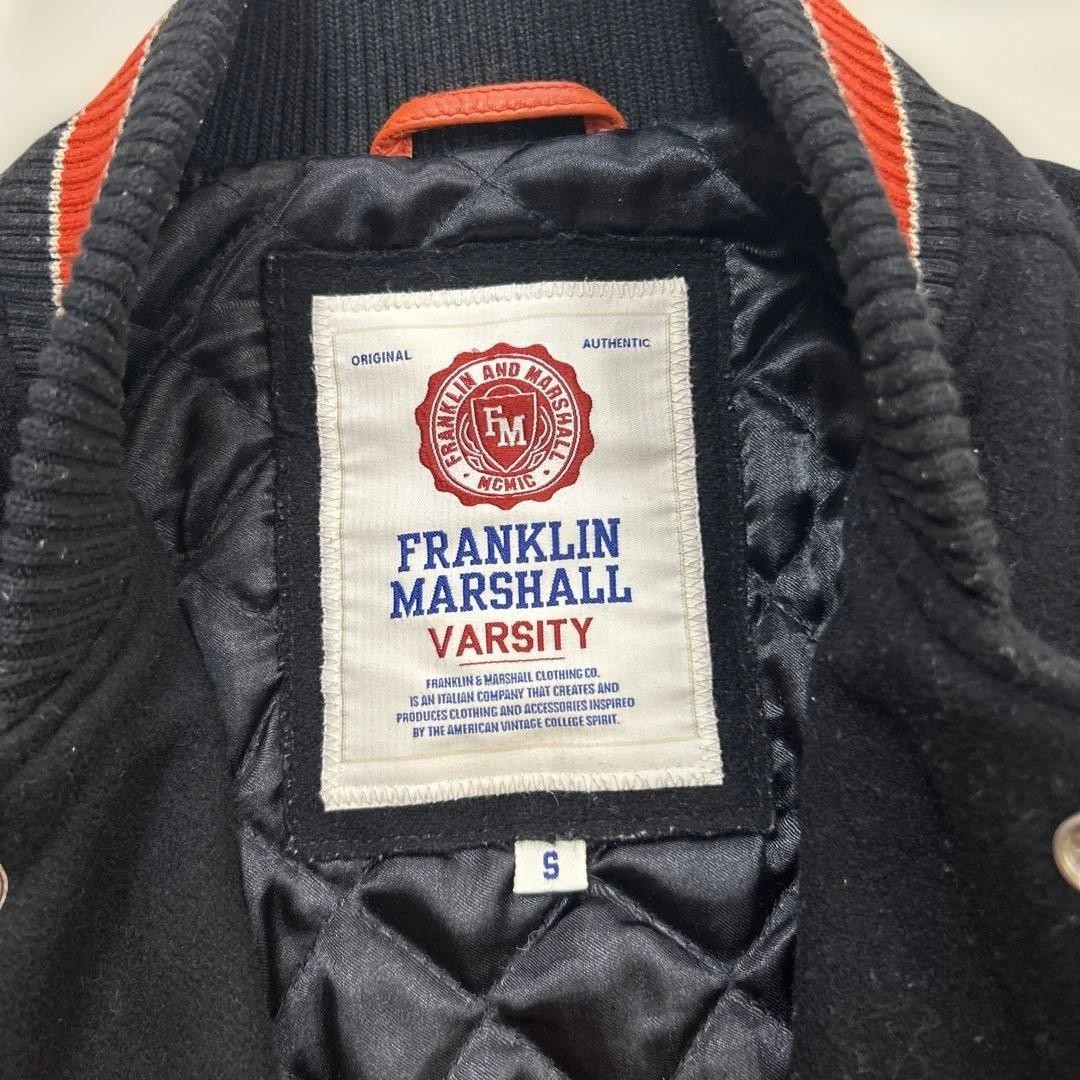 FRANKLIN MARSHALL VARSITY Stadium Jacket S Black/Orange | eBay