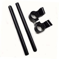 Clip on Handlebars 1" Riser fit Fork Tube 7/8" Motorcycle bars, 47 mm Clip 47mm
