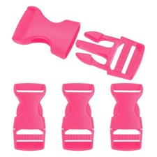 4 Pack Quick Side Release Buckle, 0.8" Plastic Buckle Clip, Peach Pink