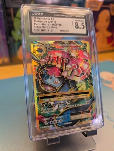 2016 POKEMON XY EVOLUTIONS #100 FULL ART/M VENUSAUR EX CGC 8.5