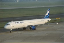 Dia OH-LZA Airbus A321-211 Finnair Flugzeug 35mm ungerahmt O46-3-1