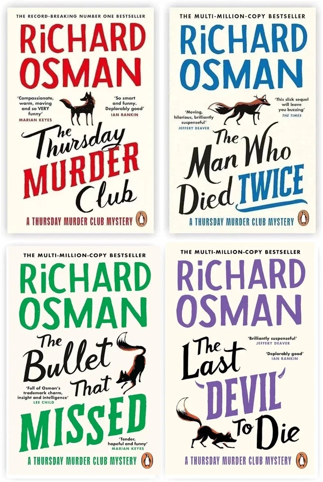 4-7DAYS DELIVERY- Richard Osman 5 Books Collection Set The Thursday Murder Club - Image 2 of 3