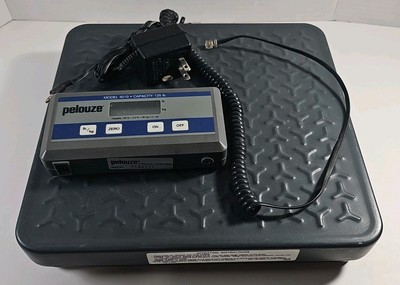 PELOUZE 4010 Digital Shipping Scale With Power Adapter Tested 150 LBS CAPACITY